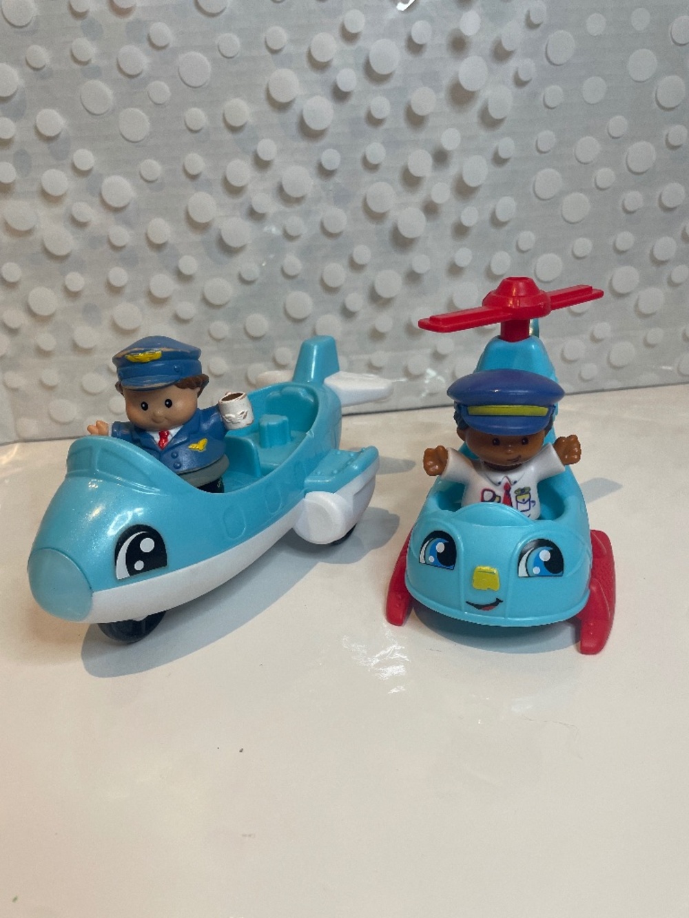 Fisher Price Little People plane &  helicopter bundle